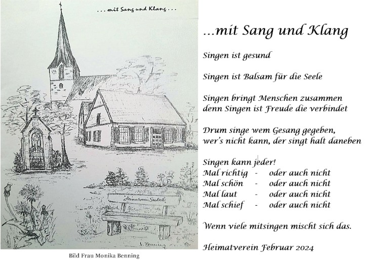 Gemeinsames Singen .. mit Sang und Klang