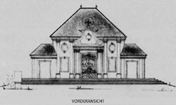 Abb. 8 · Die Zeichnung des Mahnmals (Vorderansicht). Quelle: IVZ-Bericht.