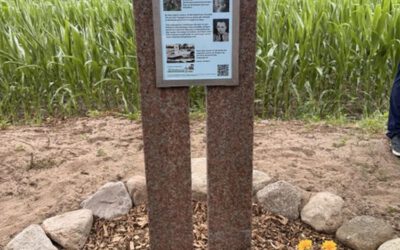 Erinnerungsstele an Flugzeugabsturz im Birgter Feld eingeweiht