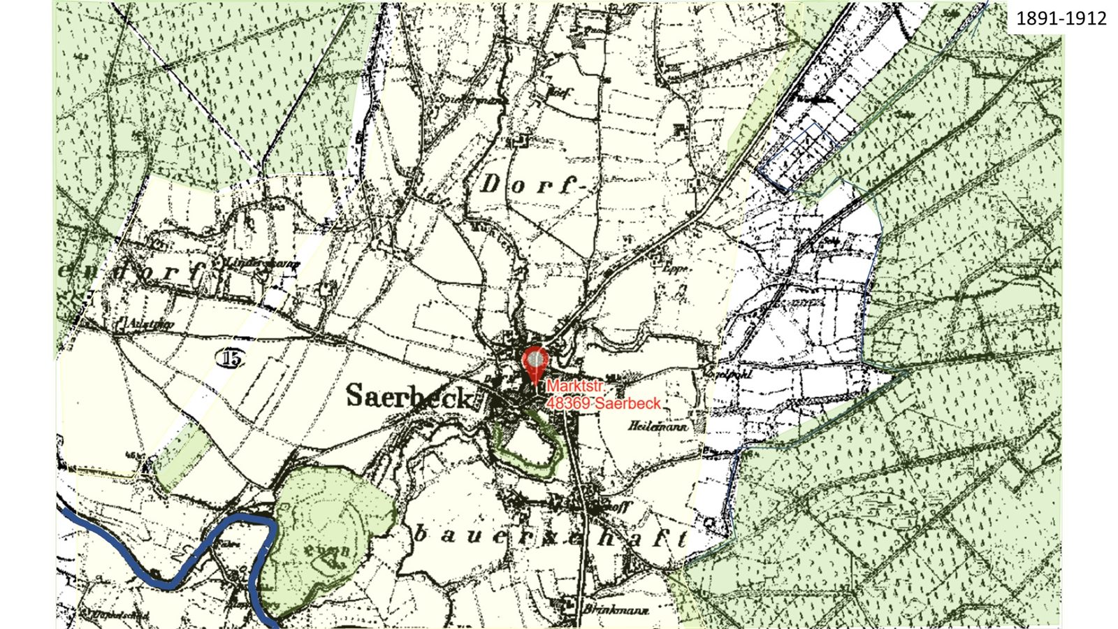 Topographische Karte 1891–1912