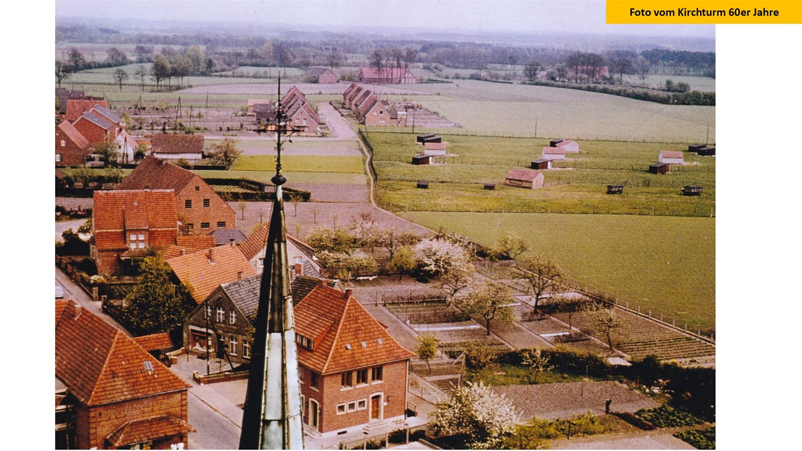 Blick vom Kirchturm, 1960er Jahre
